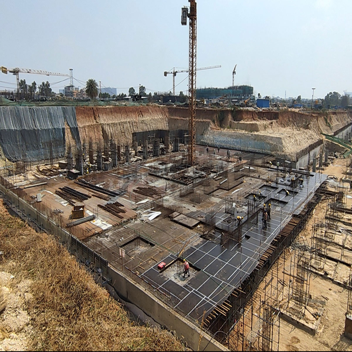 May 7, 2026 Lower Basement Roof Slab Shuttering & Rebar Works In Progress