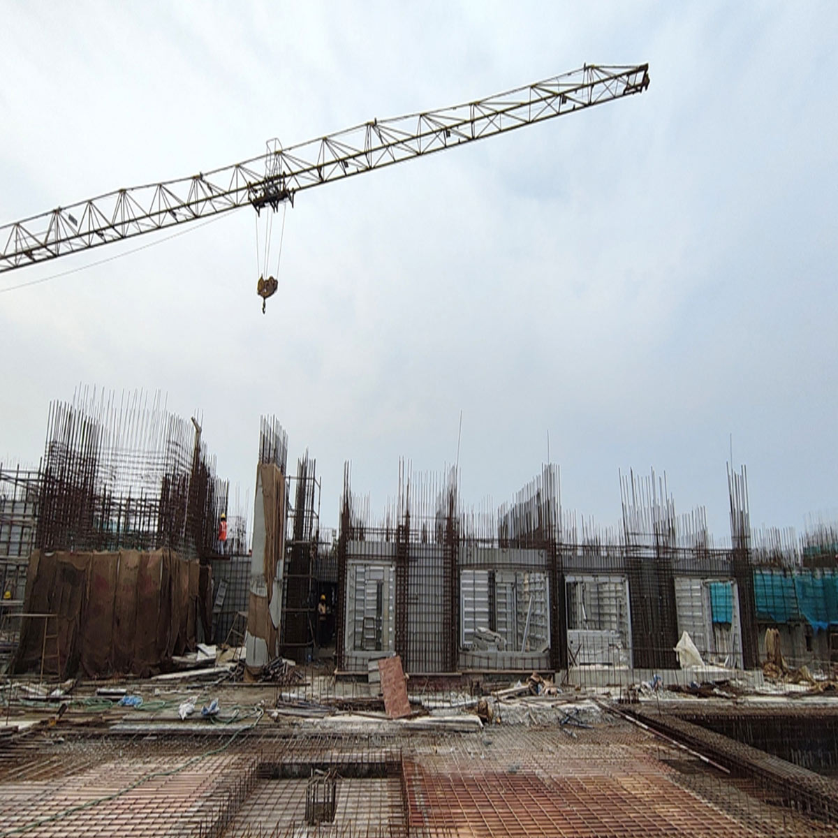 May 7, 2026 Pour-01 Entrance Lobby Column Casting Works In Progress