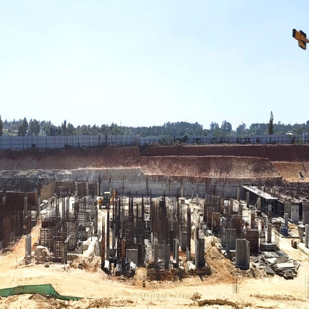 May 7, 2026 Tower 09 Shear Wall Rebar & Shuttering Works In Progress