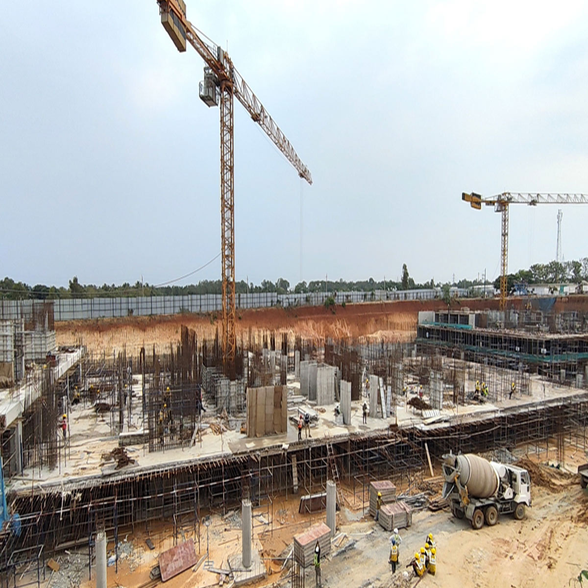 May 7, 2026 Tower-10- B1 To Ground Floor Shear Wall Shuttering & Concreting Works in Progress